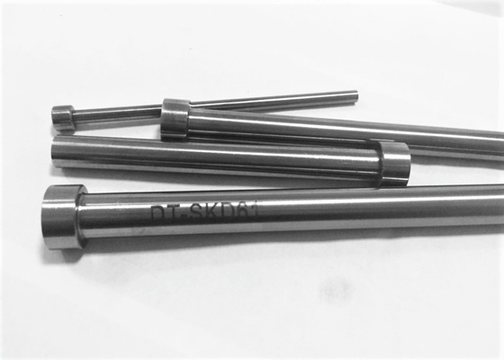 SKH51 TiCN ชิ้นส่วนแม่พิมพ์ฉีดพลาสติก Nitriding Straight Ejector Pin