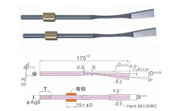 ชิ้นส่วนฉีดพลาสติกไนไตรดิ้ง 1.8159 Spring Steel Sprung Core