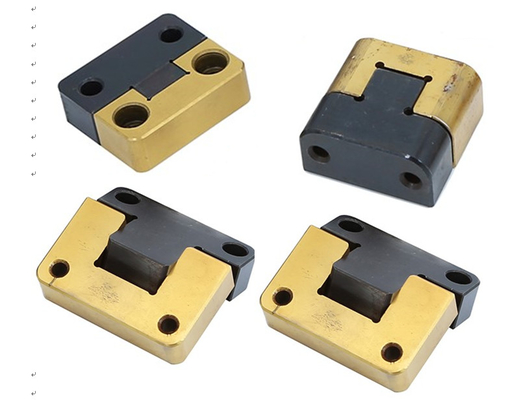 TiN Square Mould Interlocks, ชิ้นส่วนแม่พิมพ์ Interlock เรียวสีดำออกไซด์