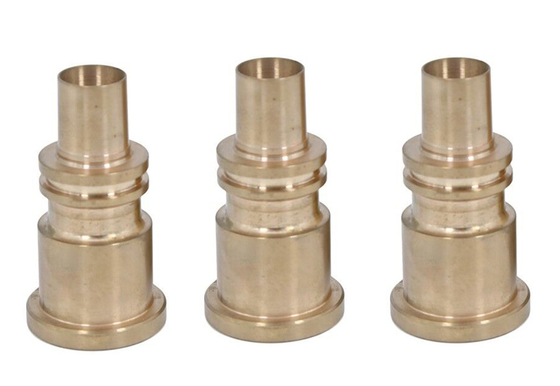 Bead Blasted CNC Turning Parts การรักษาความร้อน Titanium CNC Machining Parts