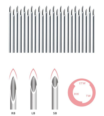 การวางยาสลบ Cannula เข็ม Biopsy Cannula Back Hole Cannula Biopsy Cannula