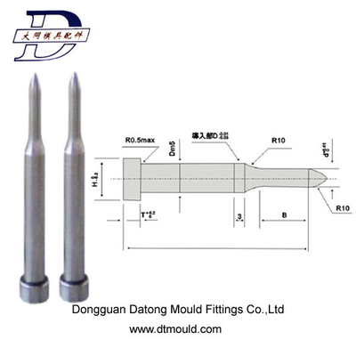 DIN9861 Die Punch Pins ISO8020 ปั๊มเจาะ Punch Chemical Black
